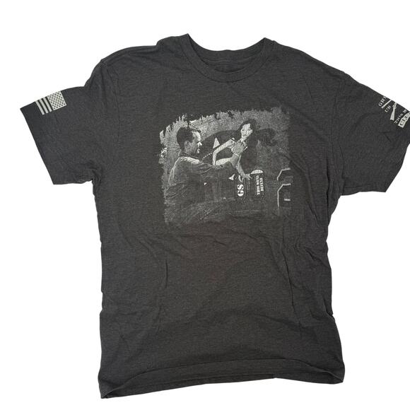 Grunt Style | Graphic Tee | Men’s | Large | Dark Heather Gray | Artistic Print - Picture 1 of 1